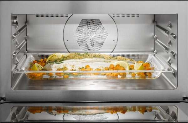 Miele H 7440 BM Obsidianschwarz Kompakt-Backofen mit Mikrowelle GOLD im perfekt kombinierbaren Design mit Automatikprogrammen u. Kombi-Betriebsarten.